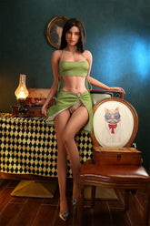 166cm C cup black hair reality doll slim fire doll